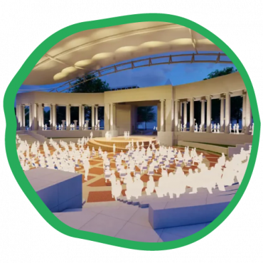 rendering of the Greek Theater improvements